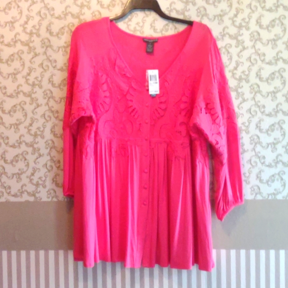 NWT peach tunic